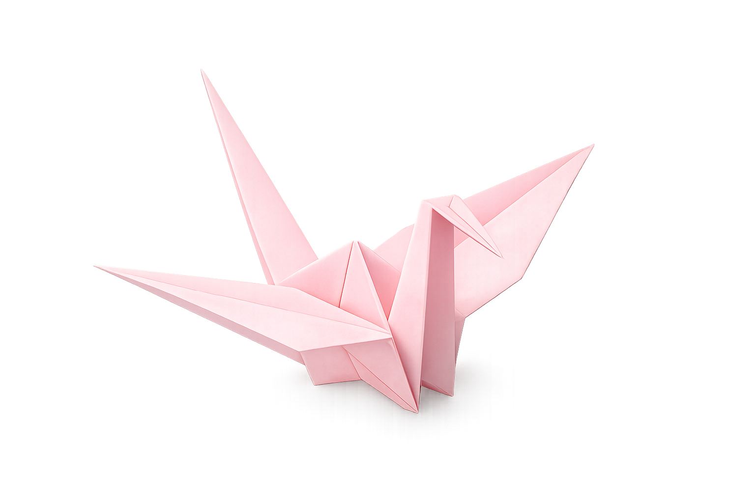 Flying origami crane